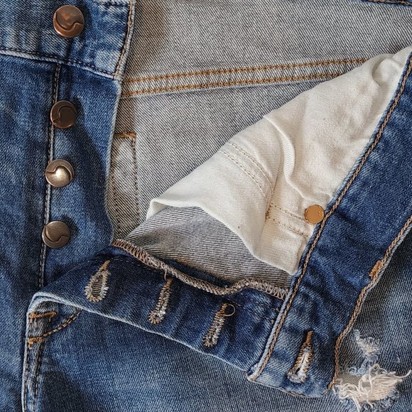 JOE'S Jeans Blue Denim Distressed Skinny Ankle Jeans Size 31 - Picture 6 of 7